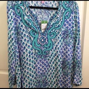 Lilly Pulitzer Amelia Island tunic in White Toe In